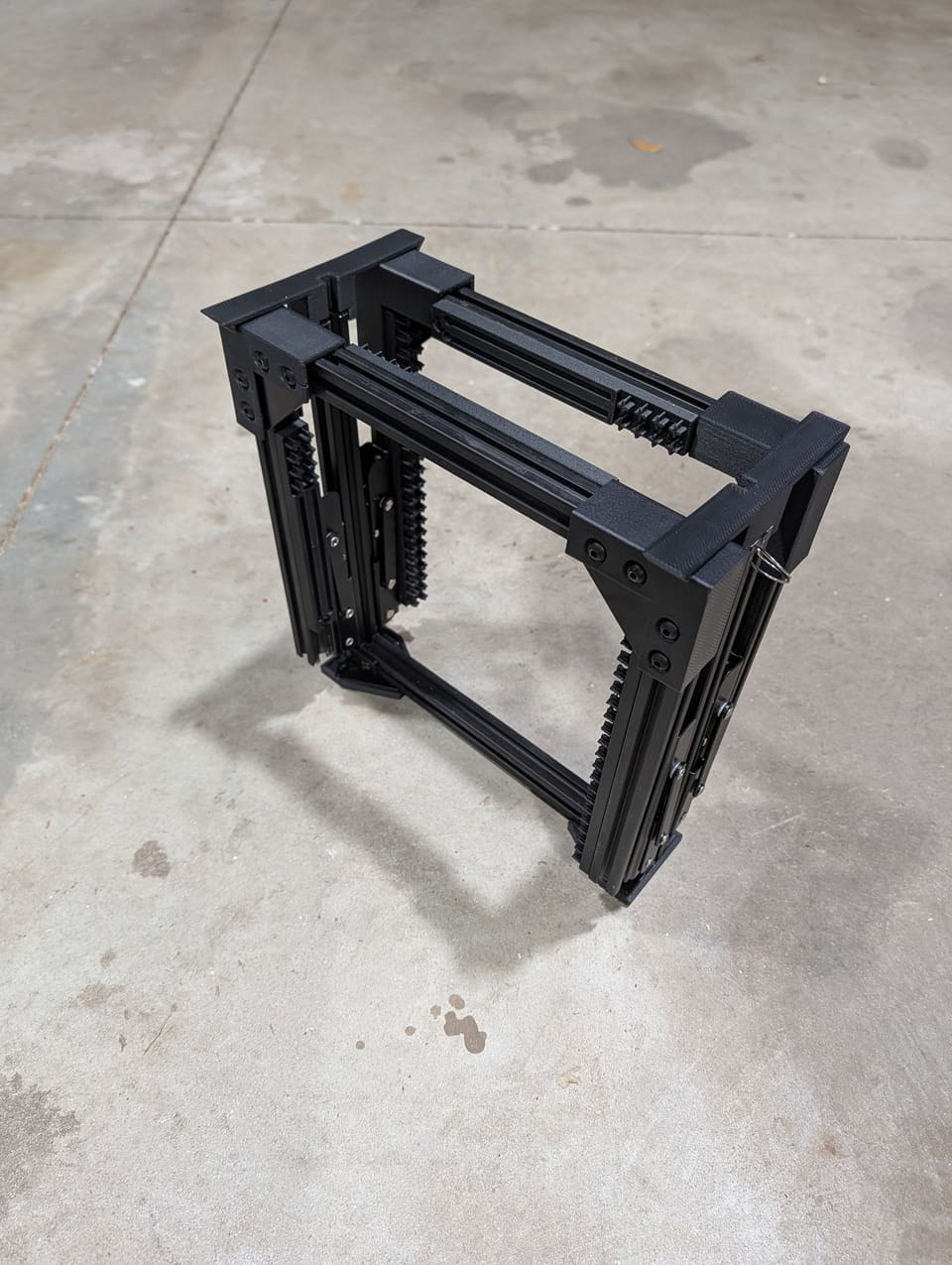 The Frame folded closed, viewed from above at an angle